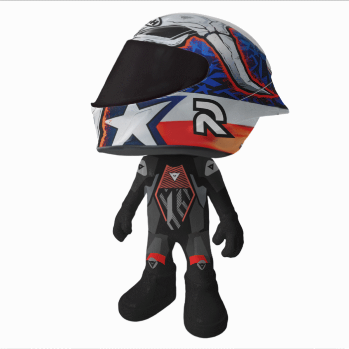 figuras de piloto de moto personalizado